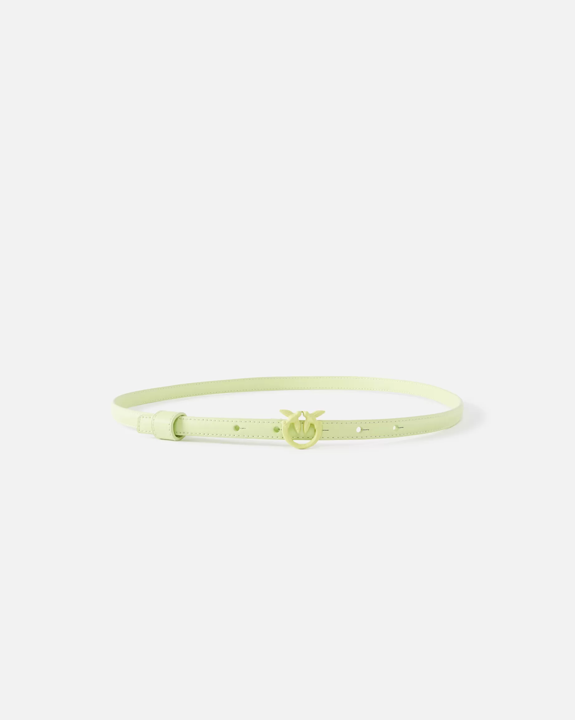 PINKO Paski | Bardzo cienki pasek Love Birds color block 1cm PISTACJOWYBLOCKCOLOR