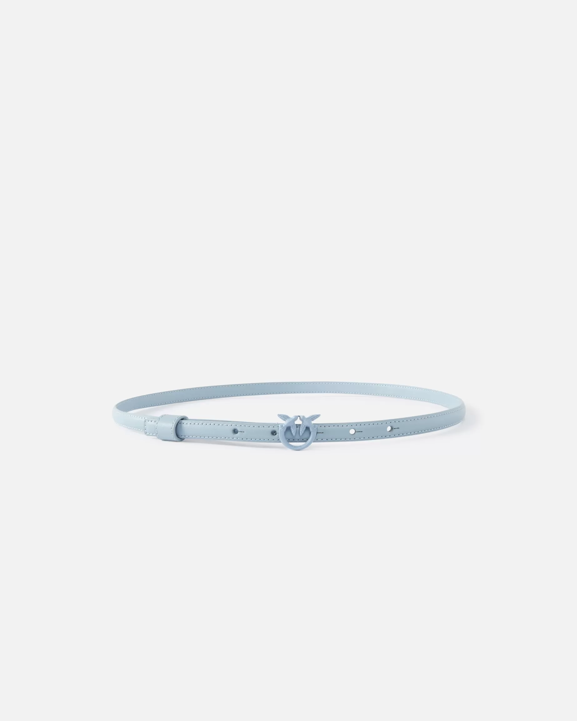 PINKO Paski | Bardzo cienki pasek Love Birds color block 1cm LIGHTBLUE-BLOCKCOLOR