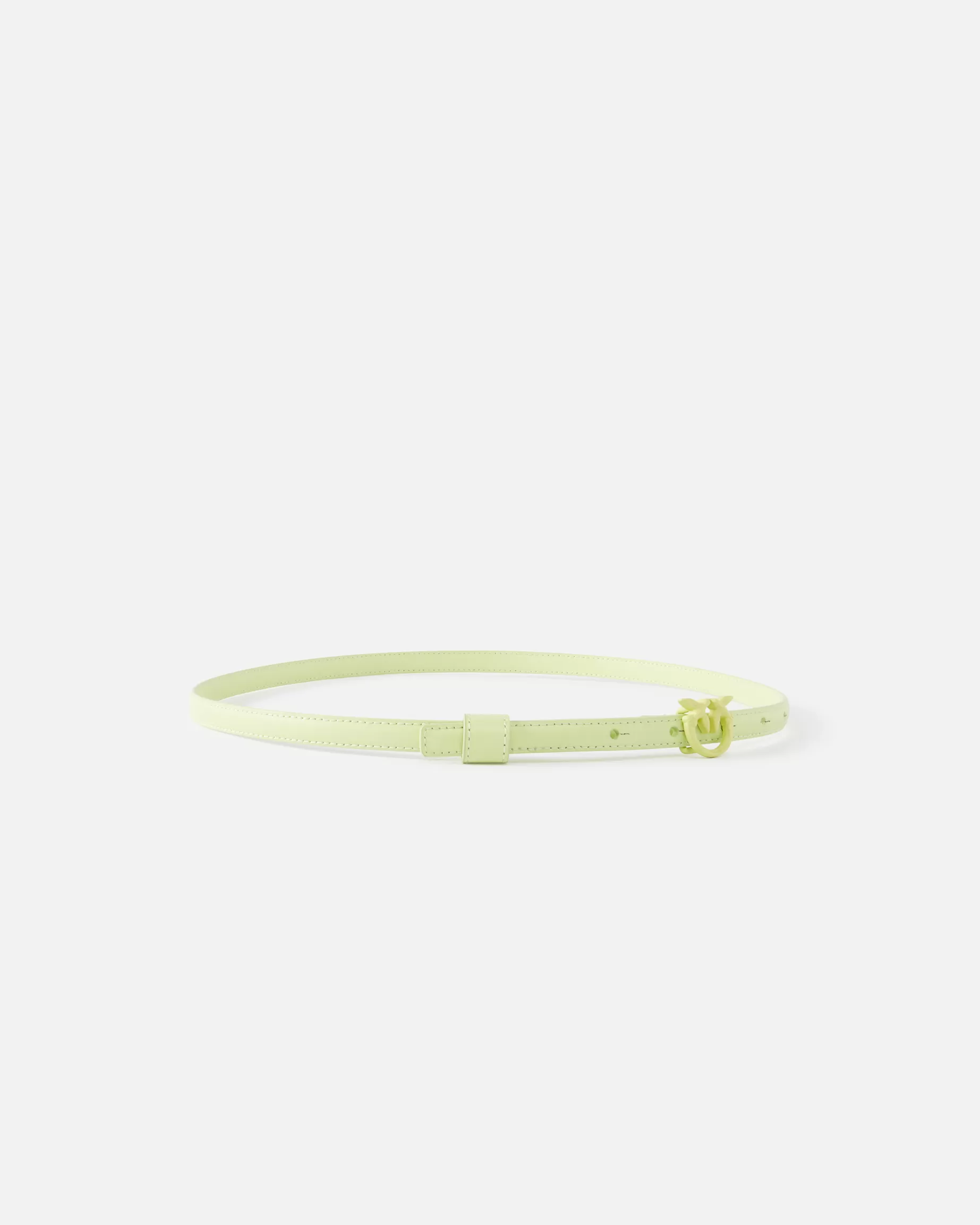 PINKO Paski | Bardzo cienki pasek Love Birds color block 1cm PISTACJOWYBLOCKCOLOR