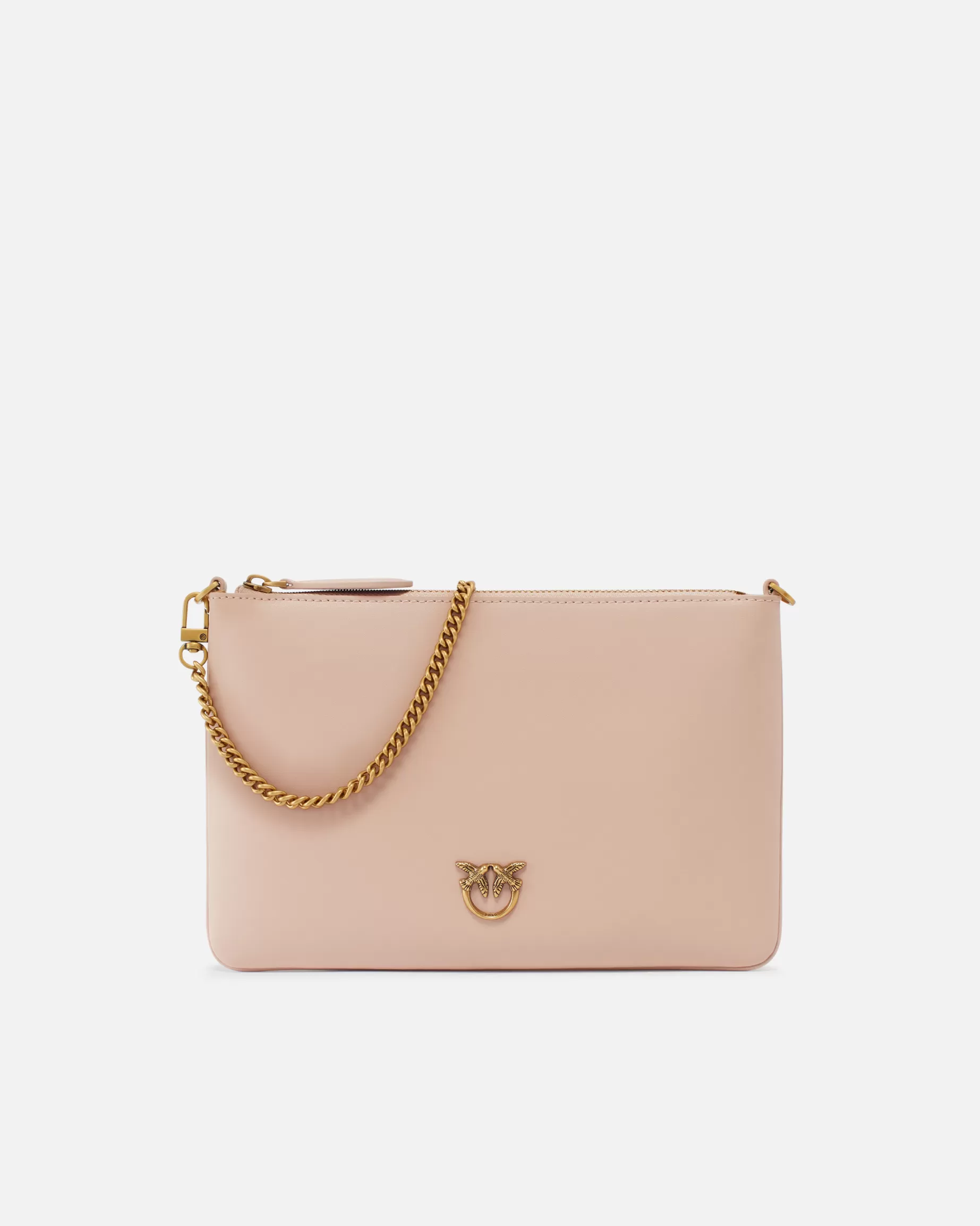 PINKO Torebki Przewieszane Przez Ramię | Mini Bags | Classic Flat Love Bag Simply RÓŻOWY/RÓŻANYPYŁ-ANTIQUEGOLD