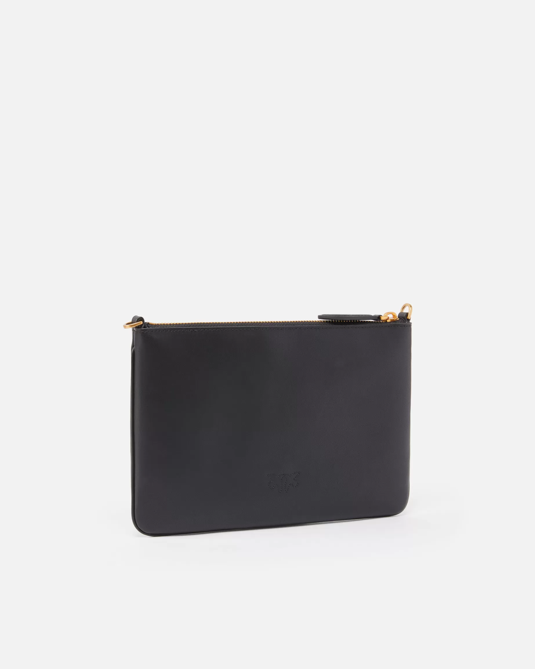 PINKO Torebki Przewieszane Przez Ramię | Torebki Na Ramię | Classic Flat Love Bag Simply CZARNY-ANTIQUEGOLD