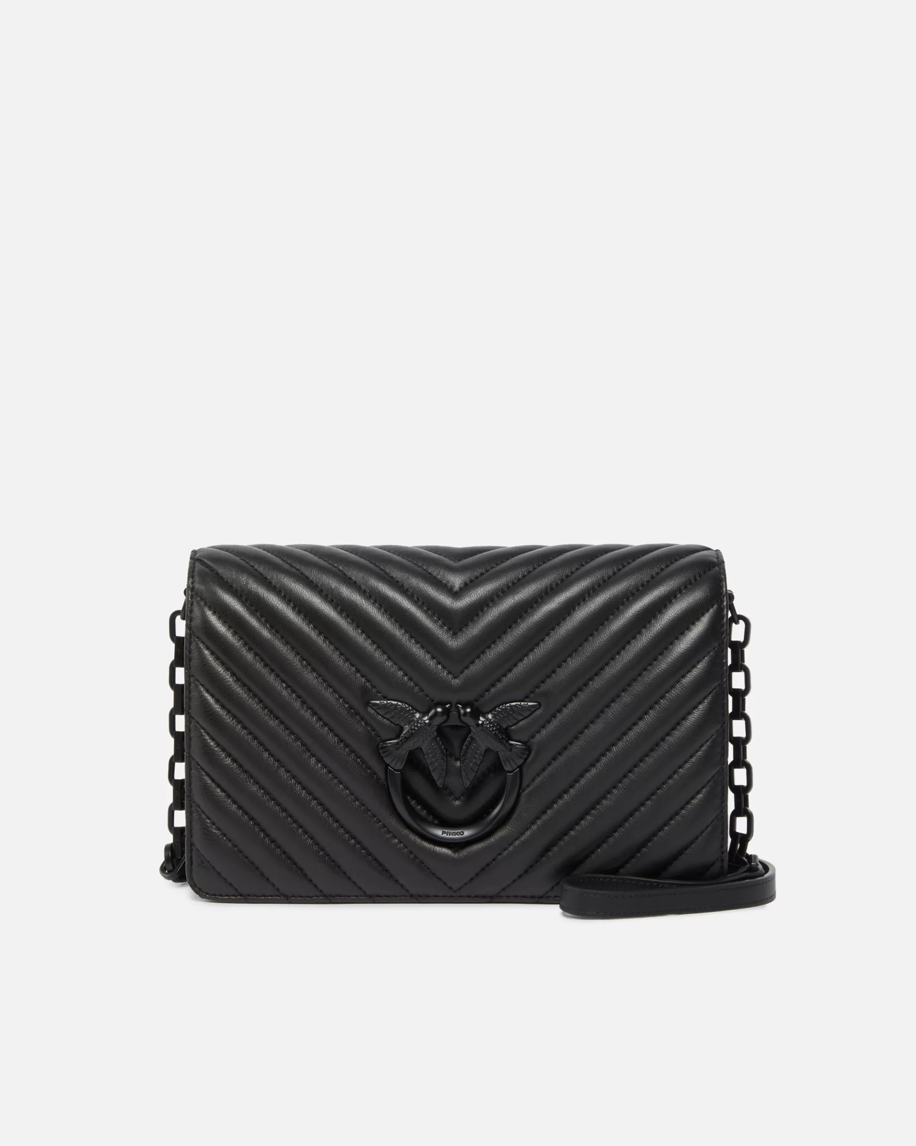 PINKO Torebki Przewieszane Przez Ramię | Love Bag Click | Classic Love Bag Click Chevron Color Block LIMUZYNOWACZERŃBLOCKCOLOR