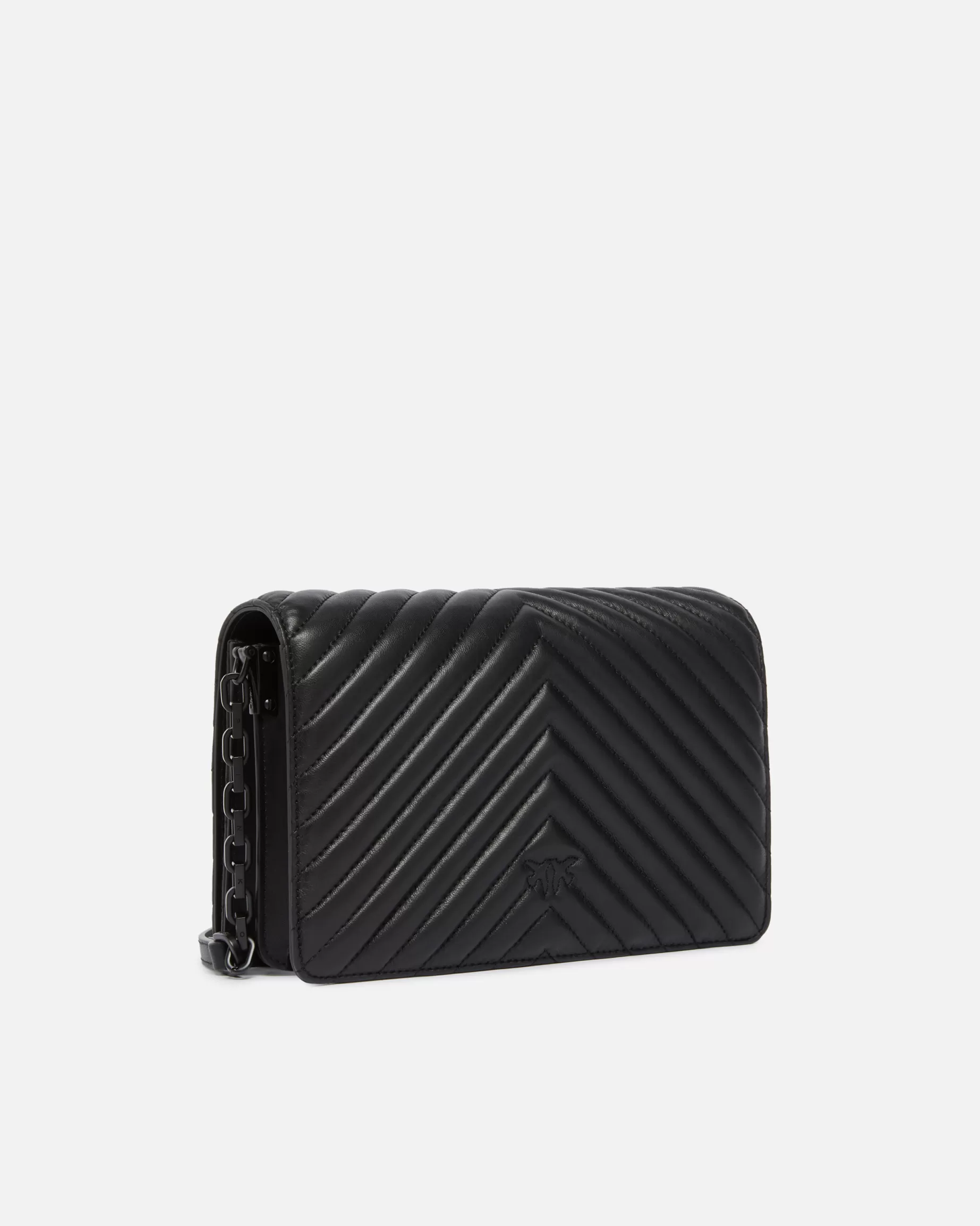 PINKO Torebki Przewieszane Przez Ramię | Love Bag Click | Classic Love Bag Click Chevron Color Block LIMUZYNOWACZERŃBLOCKCOLOR