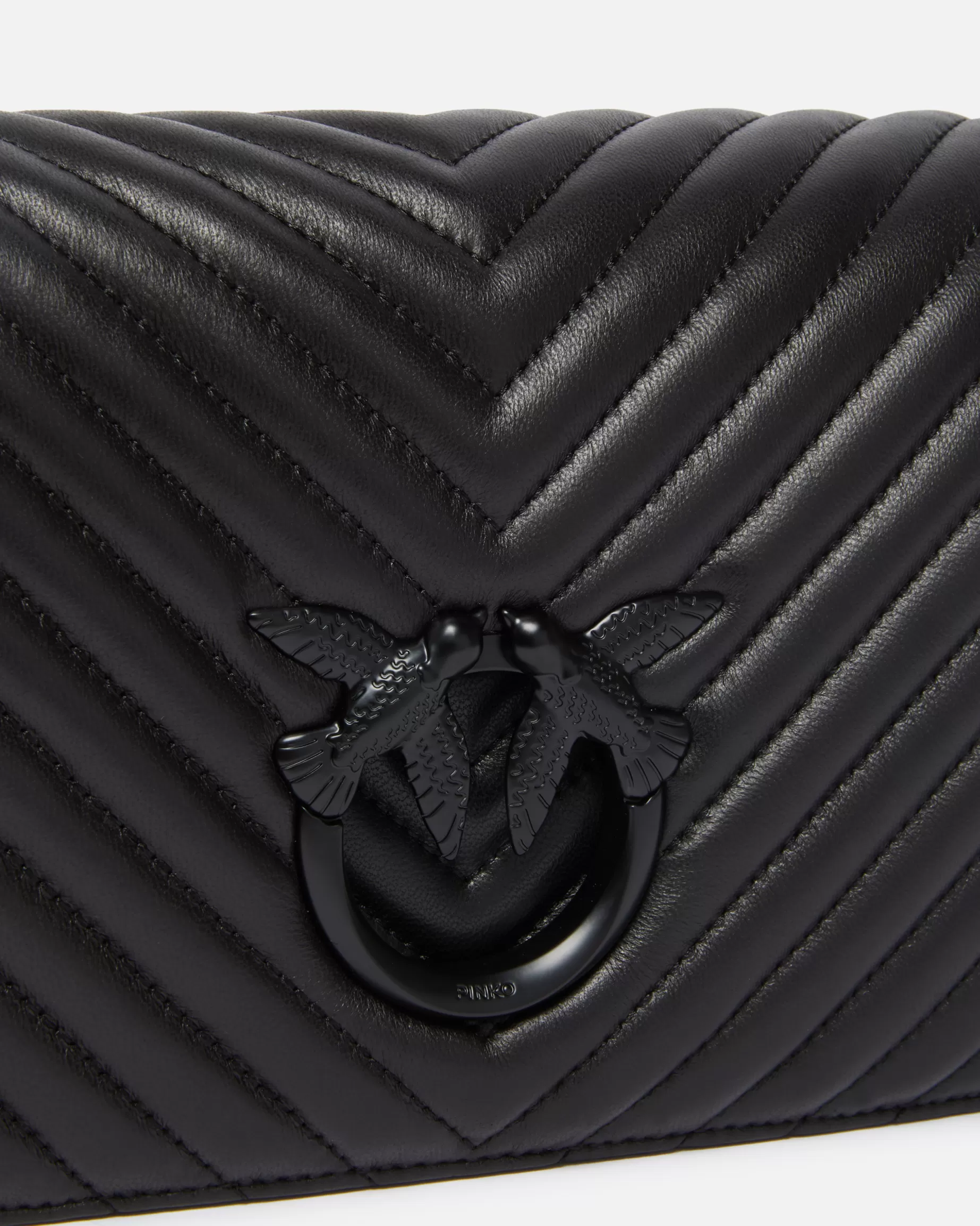 PINKO Torebki Przewieszane Przez Ramię | Love Bag Click | Classic Love Bag Click Chevron Color Block LIMUZYNOWACZERŃBLOCKCOLOR