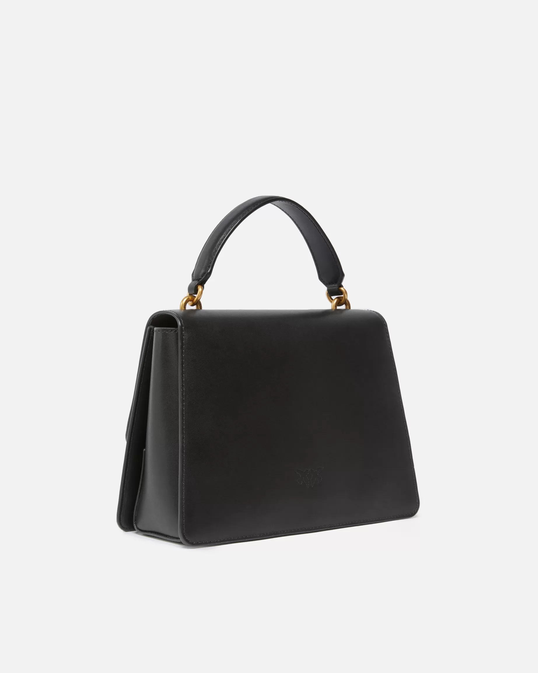 PINKO Torebki Przewieszane Przez Ramię | Torebki Do Ręki | Classic Love Bag One Top Handle Light Simply CZARNY-ANTIQUEGOLD