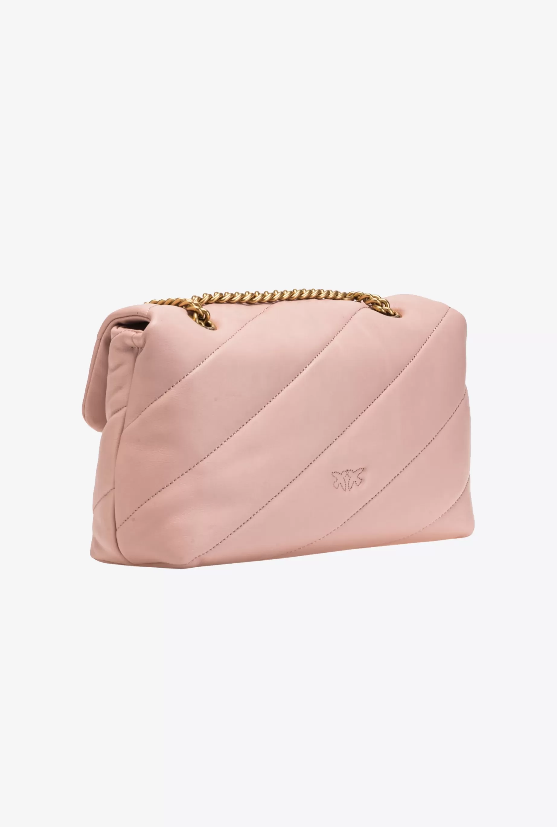 PINKO Torebki Przewieszane Przez Ramię | Torebki Na Ramię | Classic Love Bag Puff Maxi Quilt RÓŻOWY/RÓŻANYPYŁ-ANTIQUEGOLD