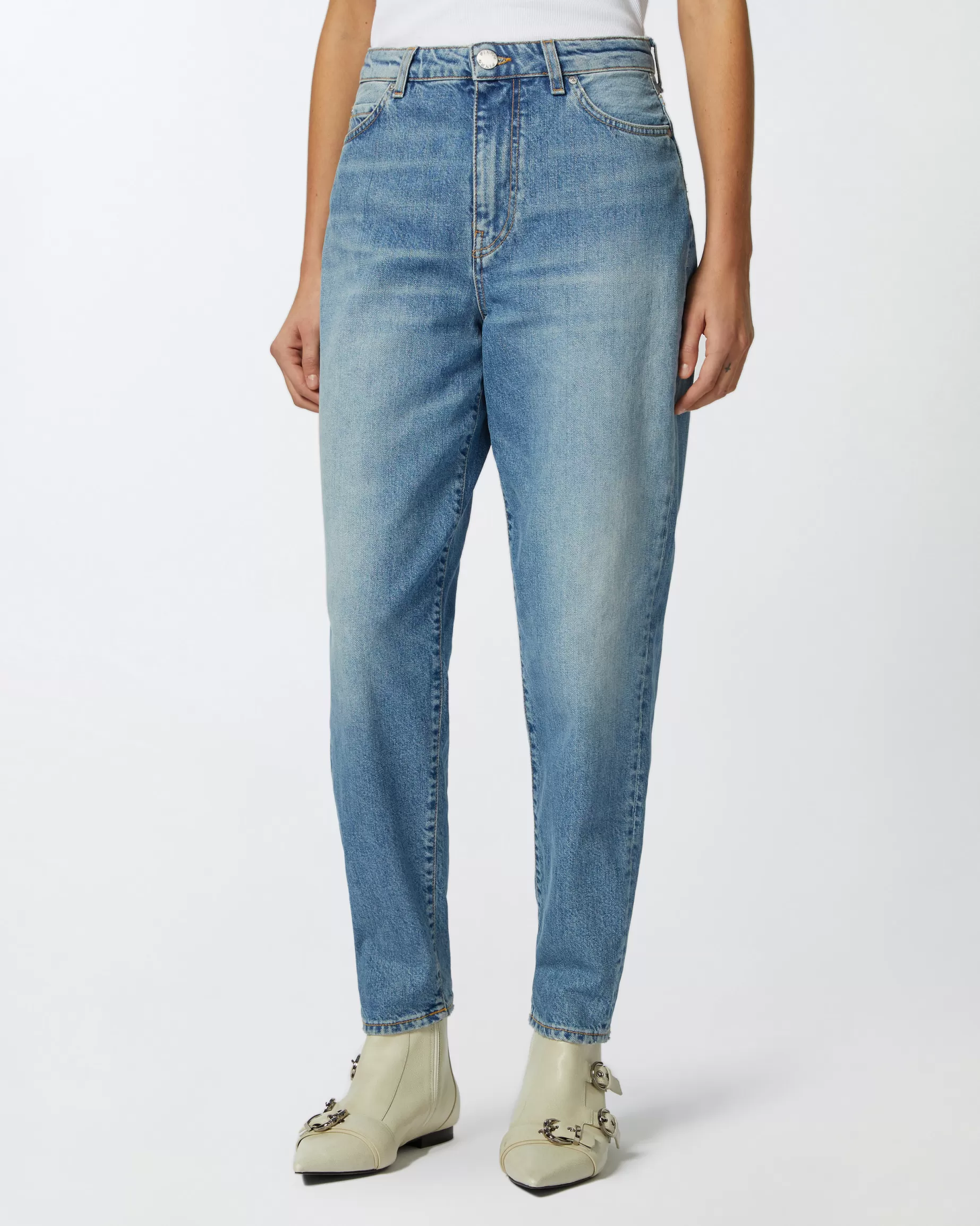 PINKO Wide Leg | Dżinsy mom-fit jasny vintage ODCIEŃVINTAGEŚREDNI/JASNY