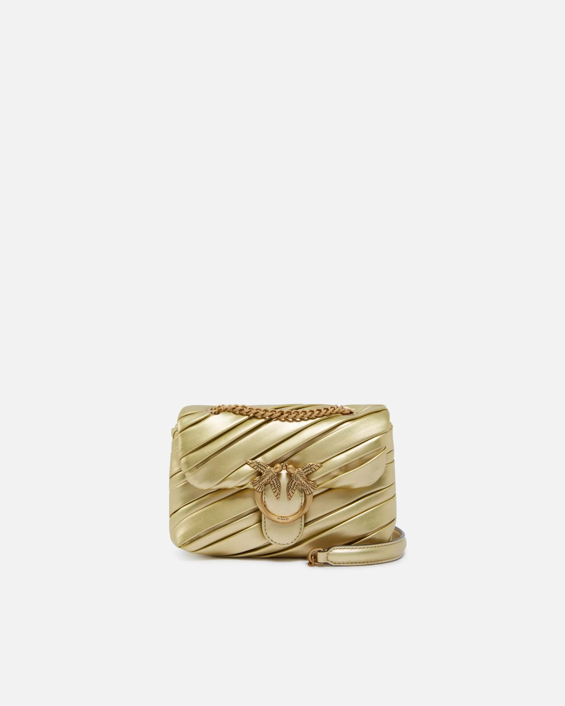 PINKO Nowości | Torebki Przewieszane Przez Ramię | Elegancka torebka na ramię Baby Love Bag Puff złota ZŁOTY-STAREZŁOTO