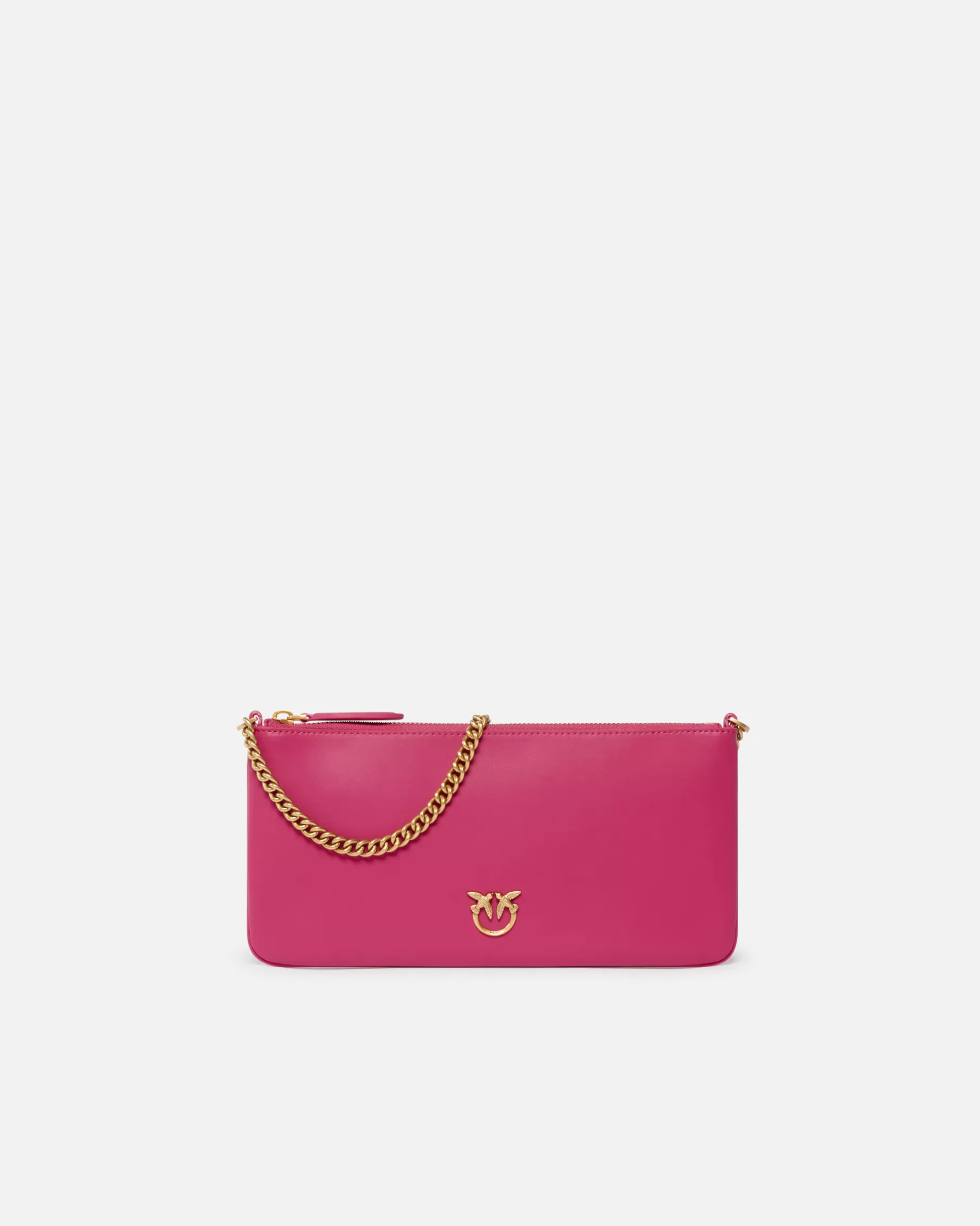 PINKO Torebki Na Ramię | Mini Bags | Horizontal Flat Bag ze skóry PINKPINKO-STAREZŁOTO