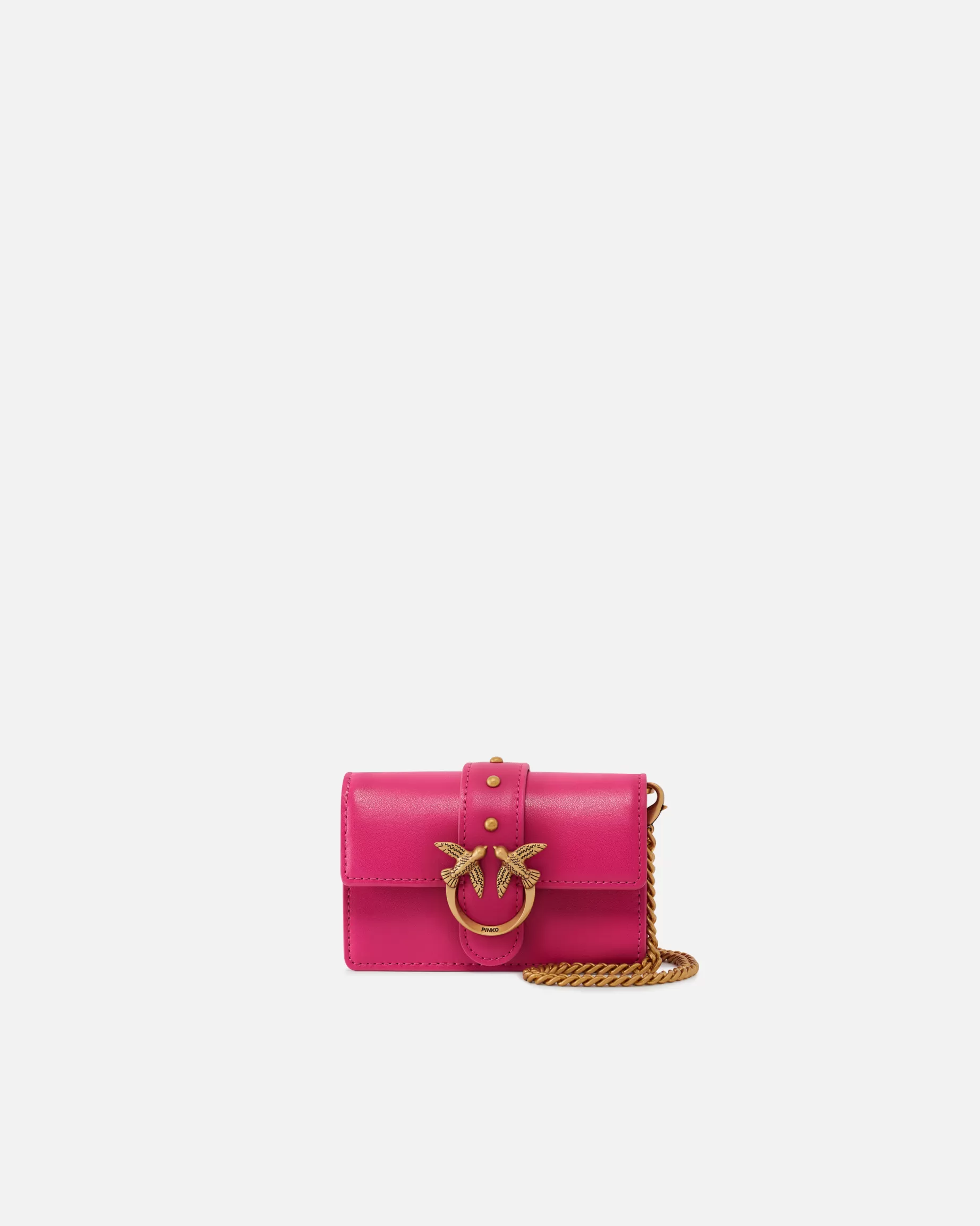 PINKO Torebki Przewieszane Przez Ramię | Love Bag Icons | Micro Love Bag Icon Simply PINKPINKO-STAREZŁOTO