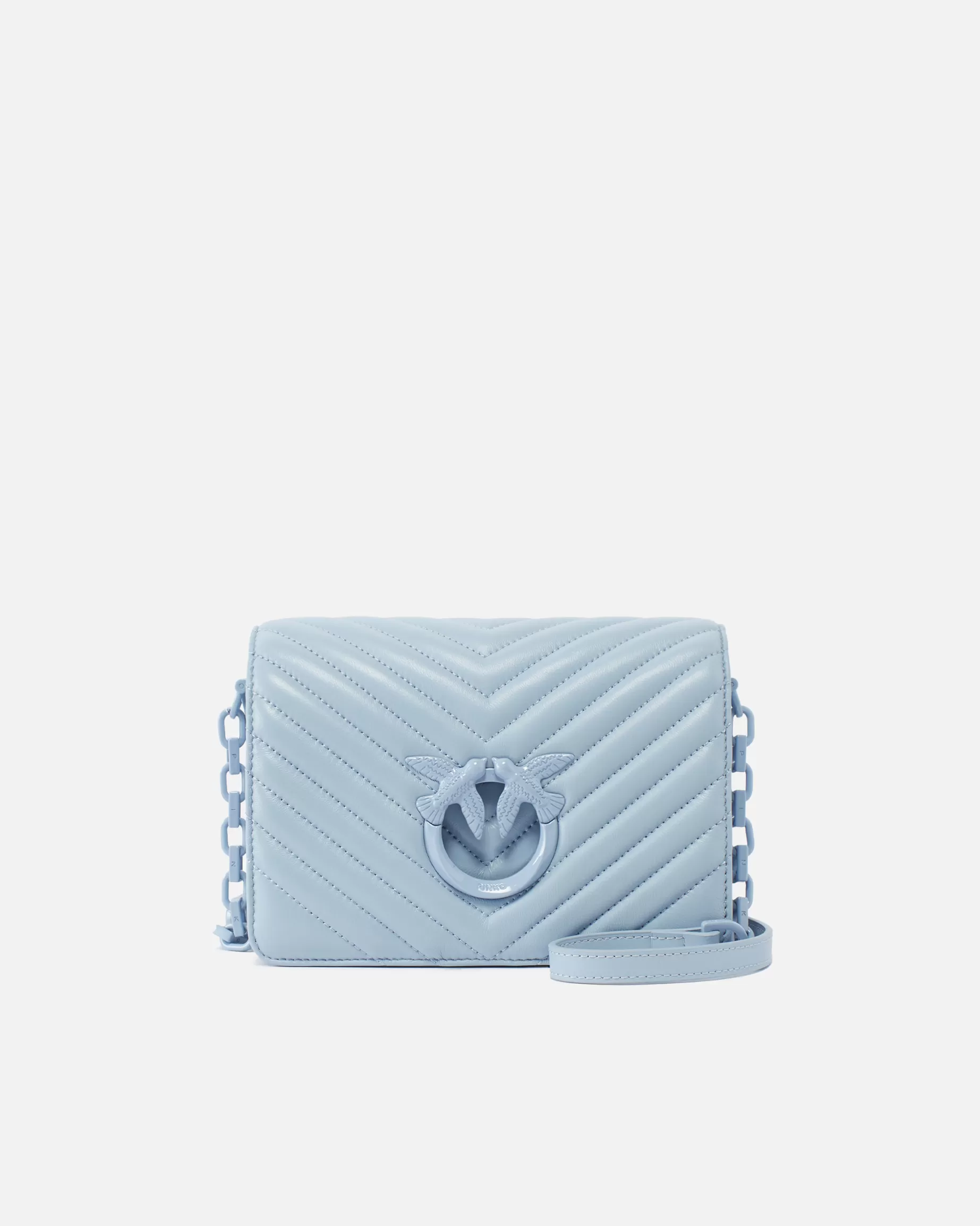 PINKO Torebki Przewieszane Przez Ramię | Mini Bags | Mini Love Bag Click Chevron Color Block LIGHTBLUE-BLOCKCOLOR