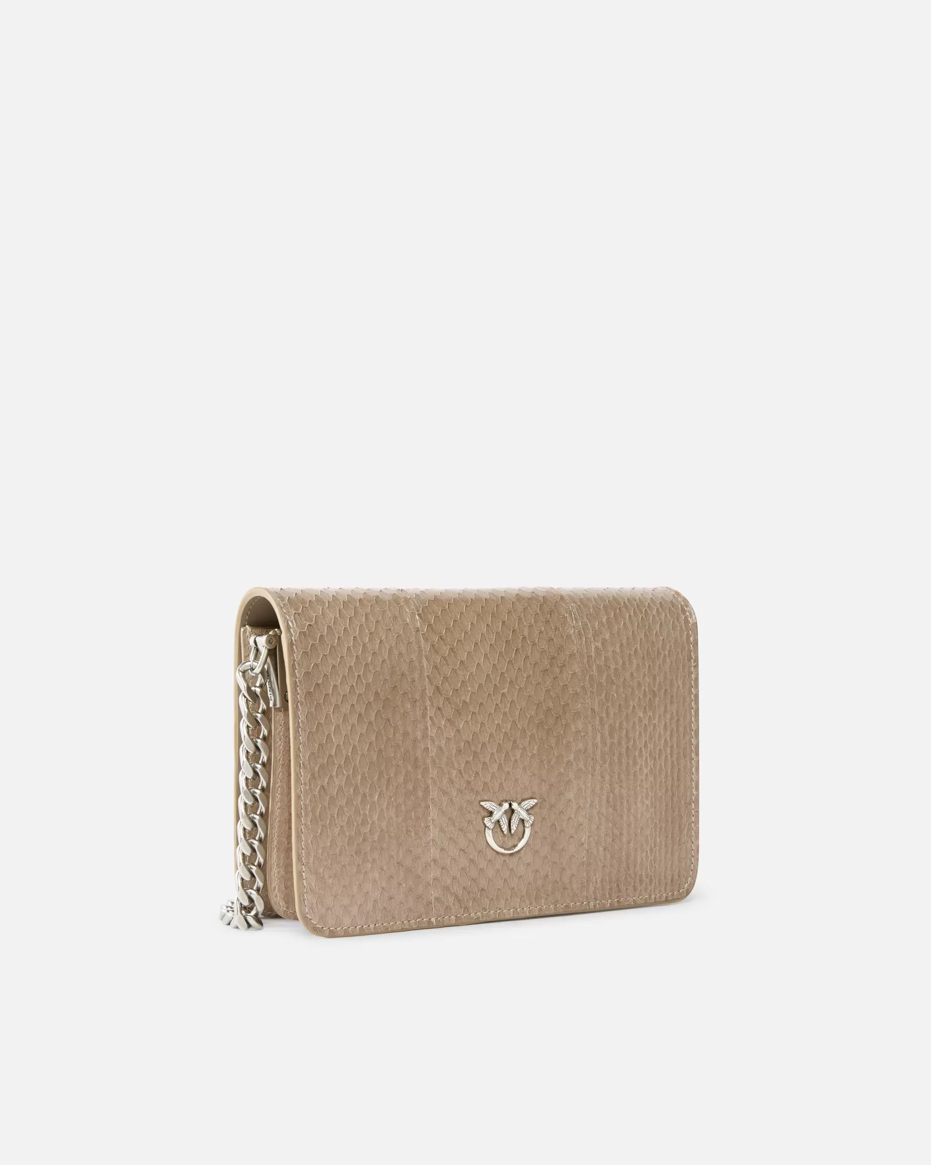 PINKO Torebki Przewieszane Przez Ramię | Mini Bags | Mini Love Bag crossbody bag in glossy reptile Galleria. TLĄCYPOPIÓŁ-STARESREBRO