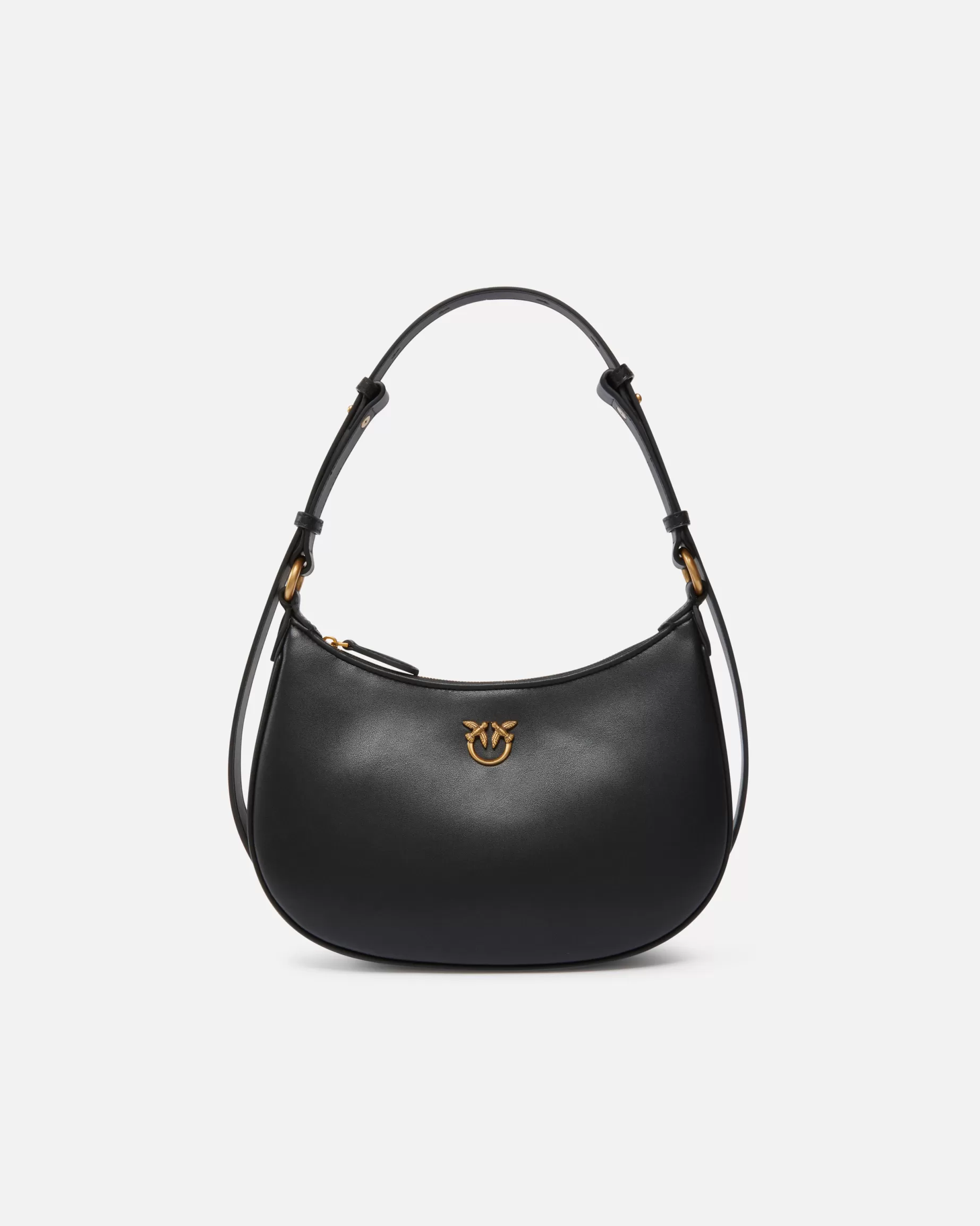 PINKO Torebki Na Ramię | Mini Bags | Mini Love Bag Half Moon Simply CZARNY-ANTIQUEGOLD