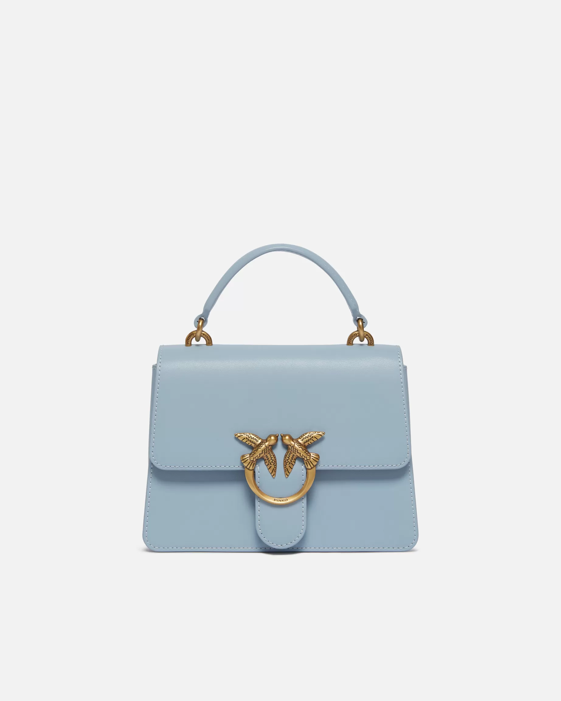 PINKO Torebki Przewieszane Przez Ramię | Mini Bags | Mini Love Bag One Top Handle Light Simply LIGHTBLUE-ANTIQUEGOLD