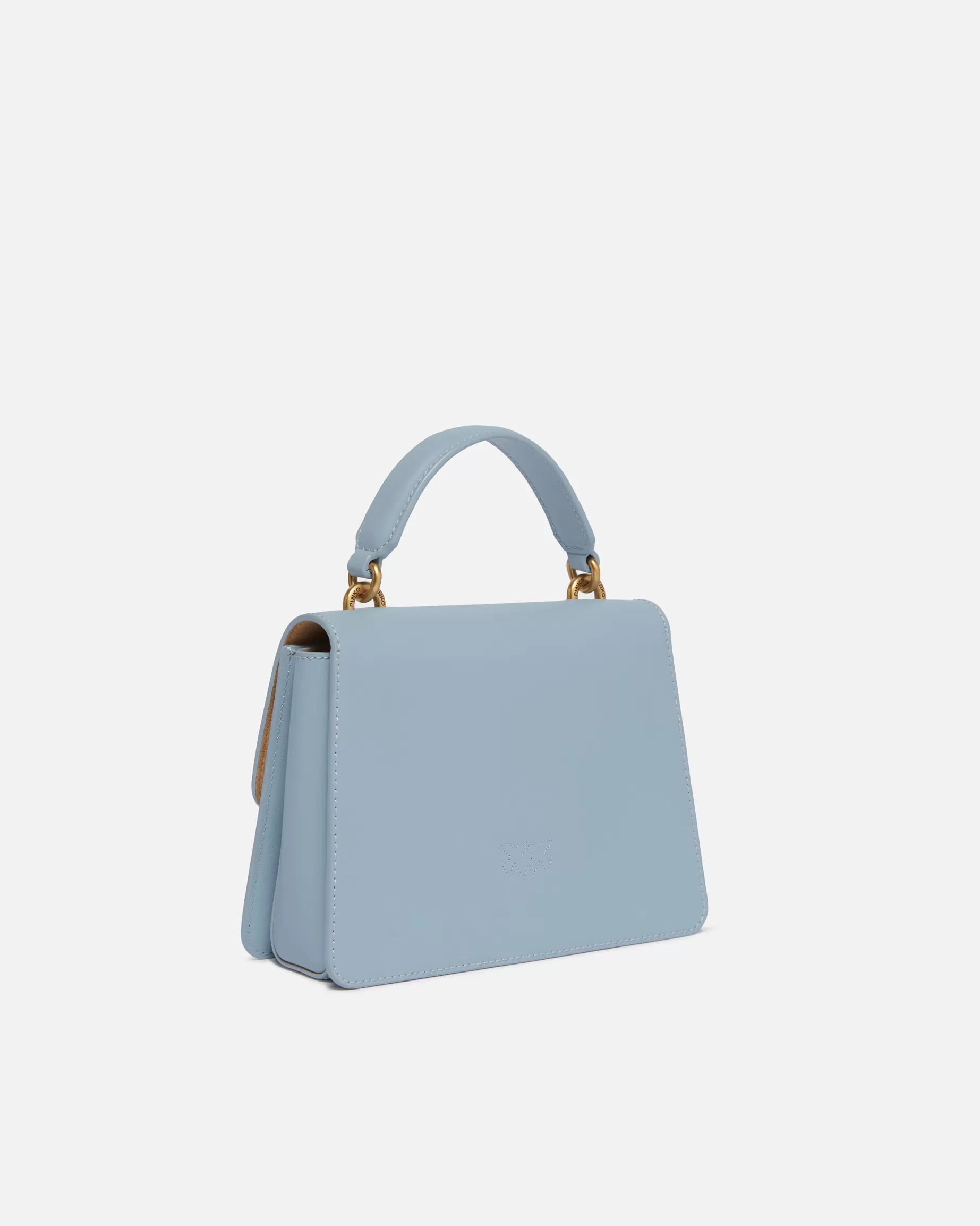 PINKO Torebki Przewieszane Przez Ramię | Mini Bags | Mini Love Bag One Top Handle Light Simply LIGHTBLUE-ANTIQUEGOLD