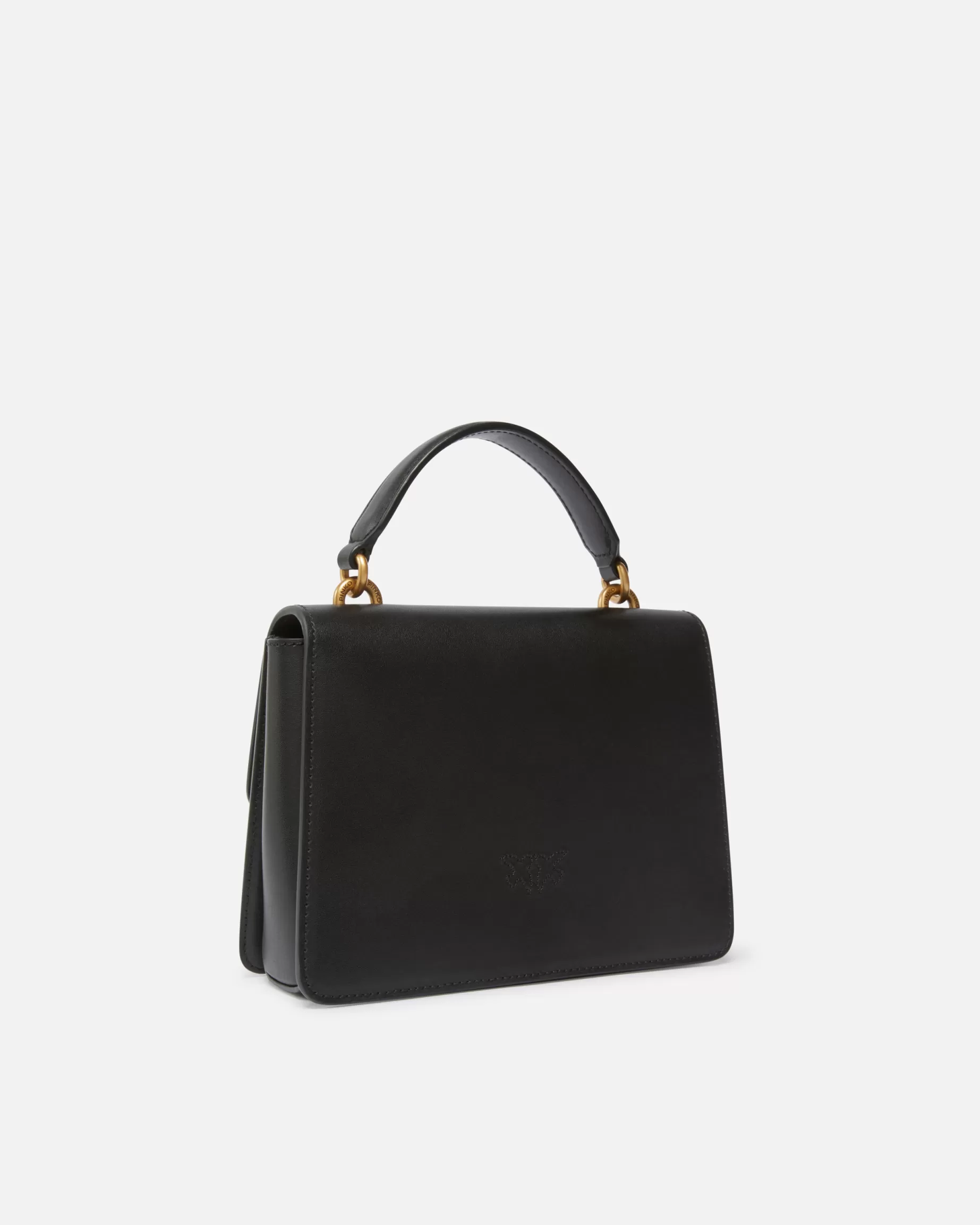 PINKO Torebki Przewieszane Przez Ramię | Mini Bags | Mini Love Bag One Top Handle Light Simply CZARNY-ANTIQUEGOLD