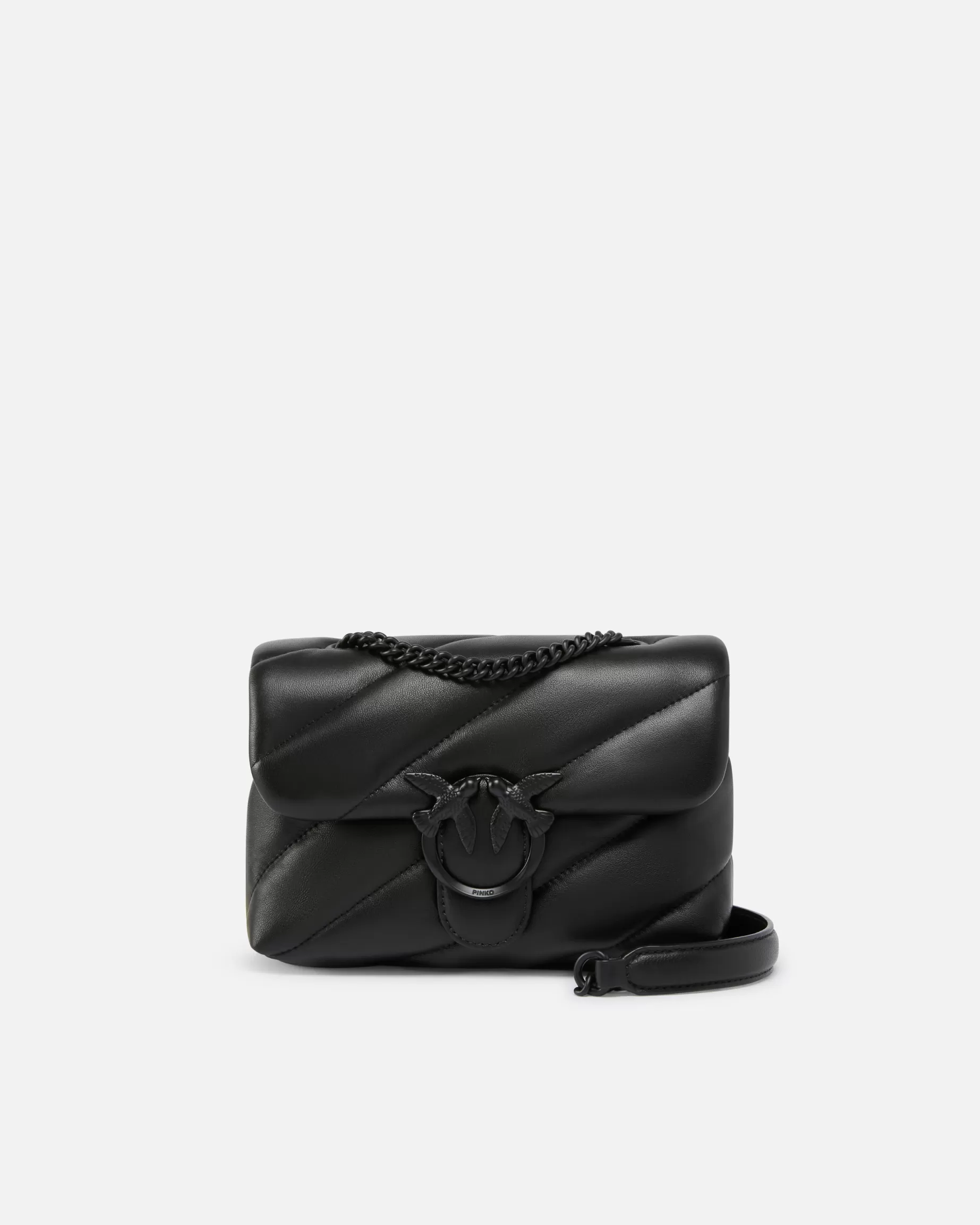 PINKO Torebki Przewieszane Przez Ramię | Torebki Na Ramię | Mini Love Bag Puff z nappy color block LIMUZYNOWACZERŃBLOCKCOLOR