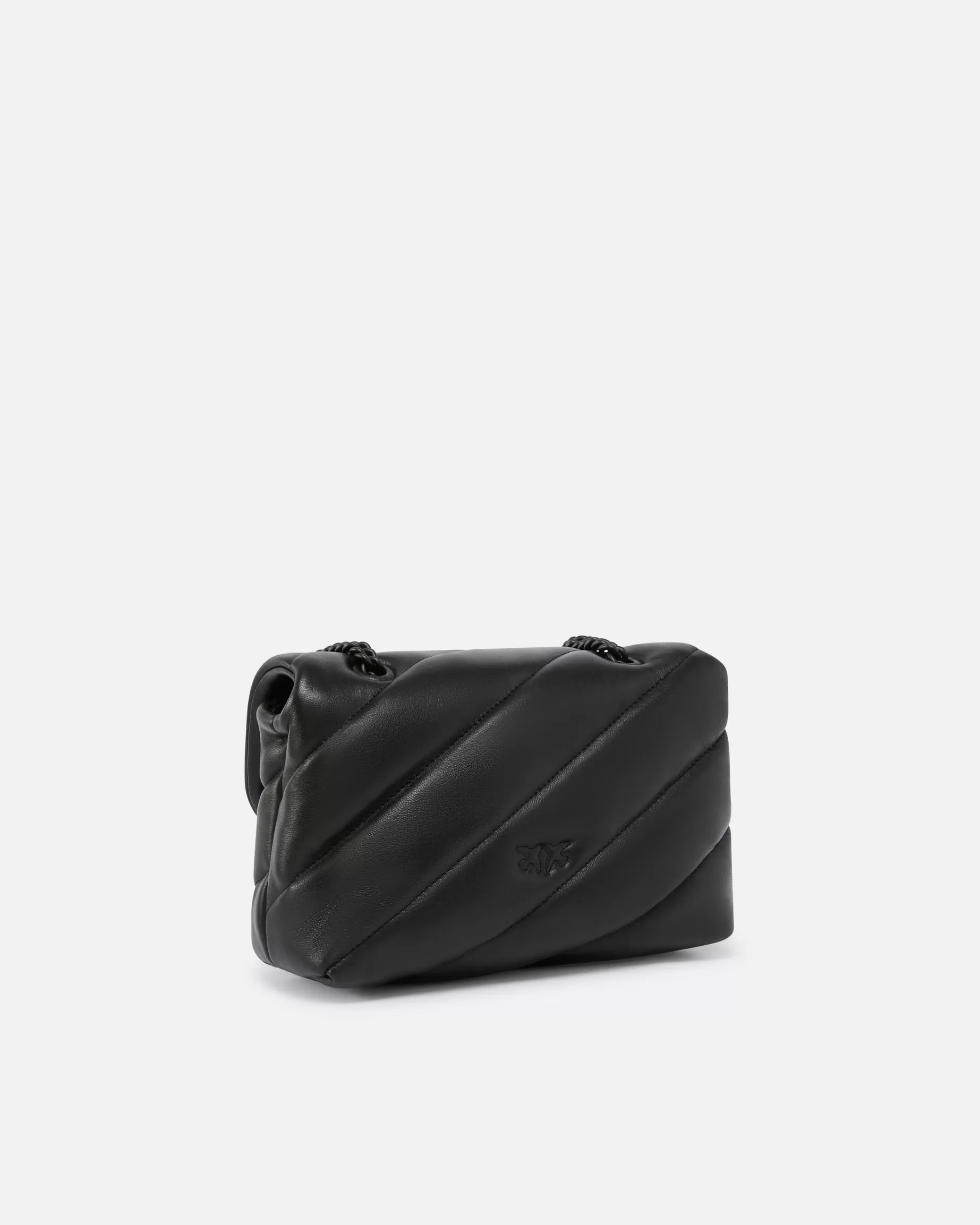 PINKO Torebki Przewieszane Przez Ramię | Torebki Na Ramię | Mini Love Bag Puff z nappy color block LIMUZYNOWACZERŃBLOCKCOLOR
