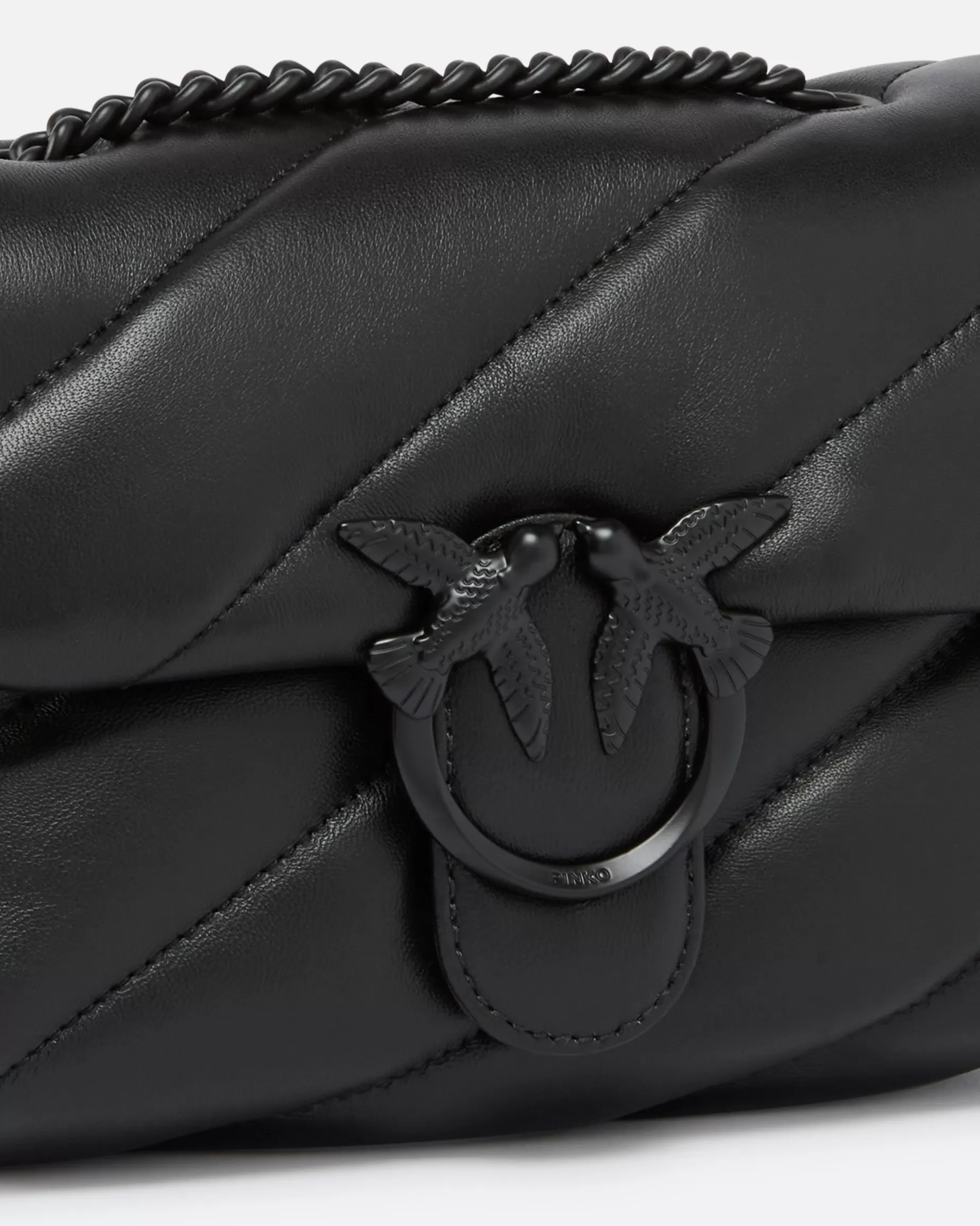 PINKO Torebki Przewieszane Przez Ramię | Torebki Na Ramię | Mini Love Bag Puff z nappy color block LIMUZYNOWACZERŃBLOCKCOLOR
