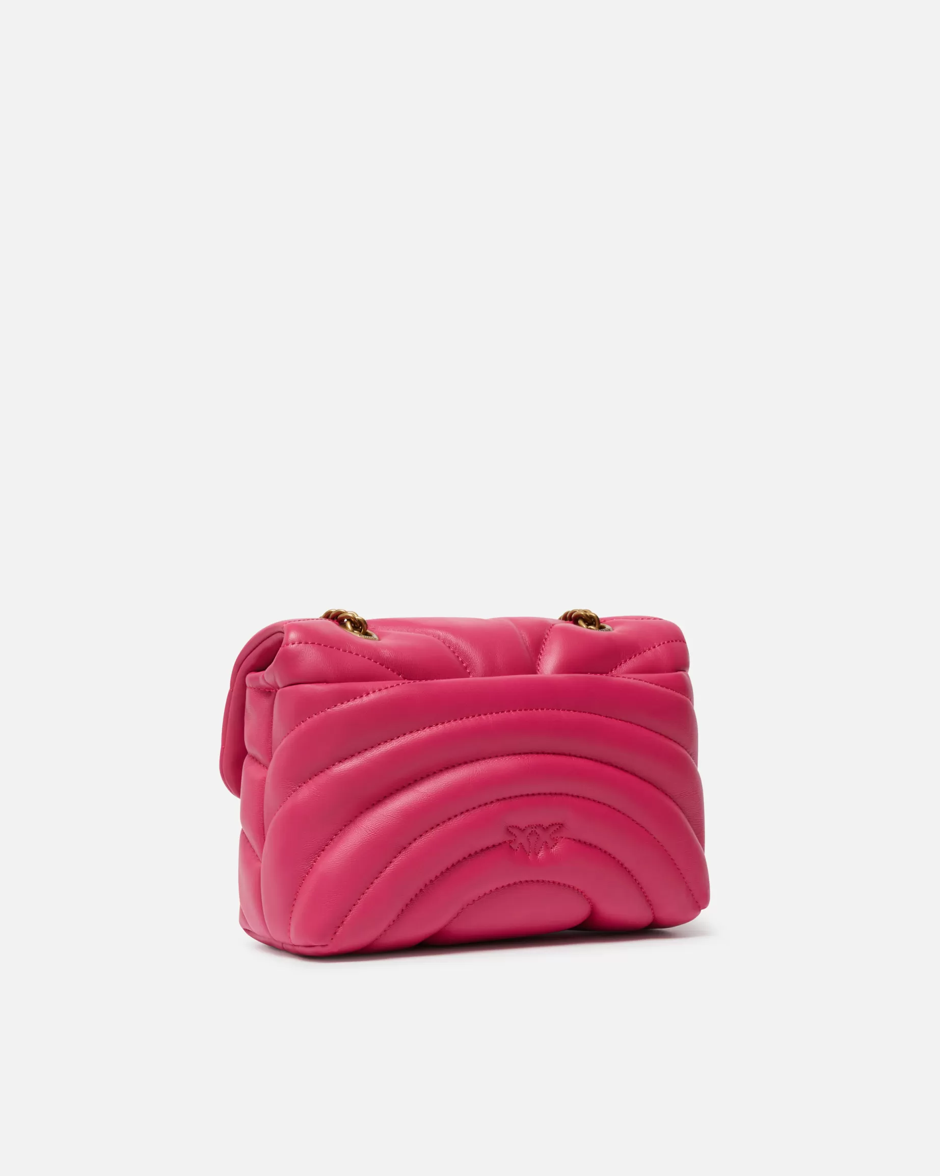 PINKO Nowości | Torebki Przewieszane Przez Ramię | Mini torebka na pasku Mini Love Puff Butterfly z nappy PINKPINKO-STAREZŁOTO