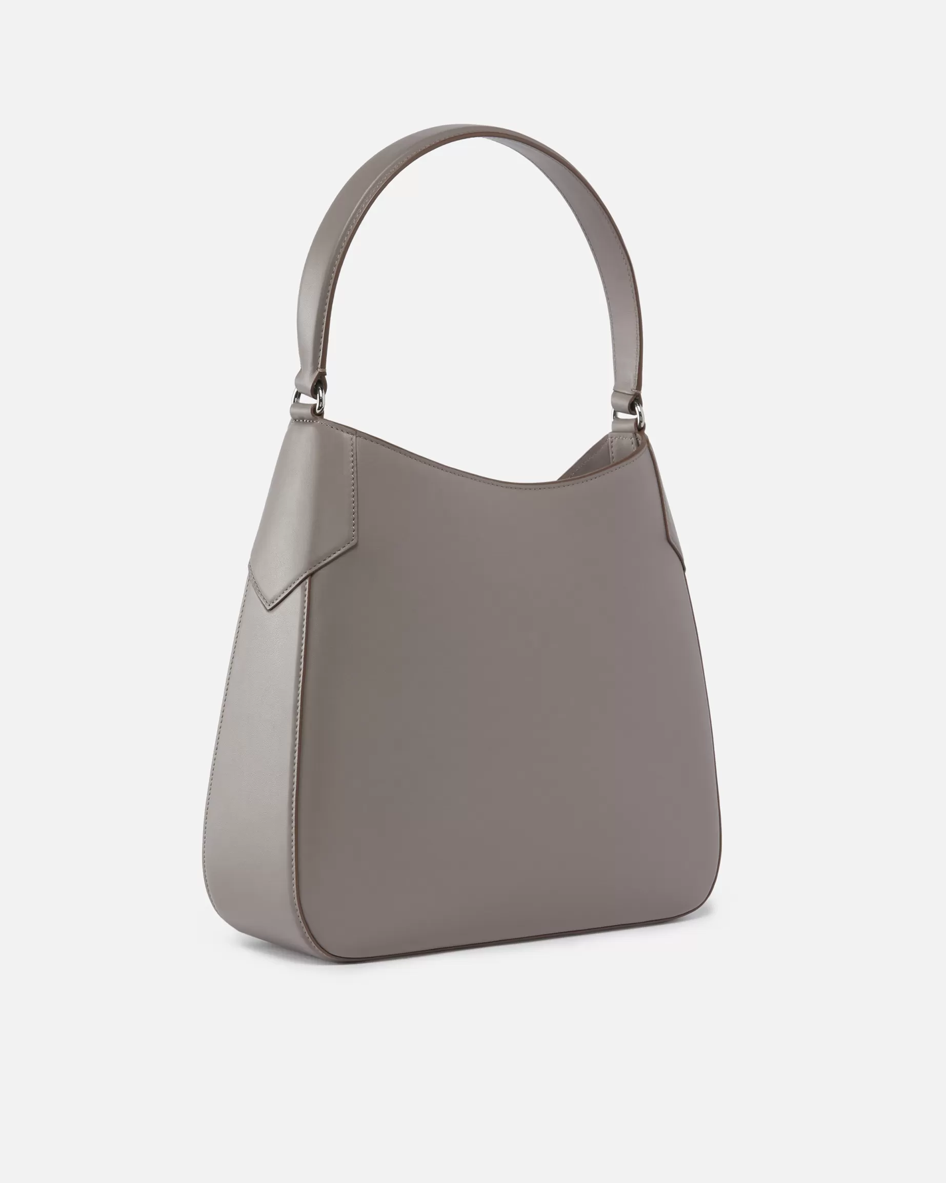 PINKO Torebki Na Ramię | Limited Edition | Smooth leather hobo shoulder bag Galleria. SZARYPINGWIN-STARESREBRO