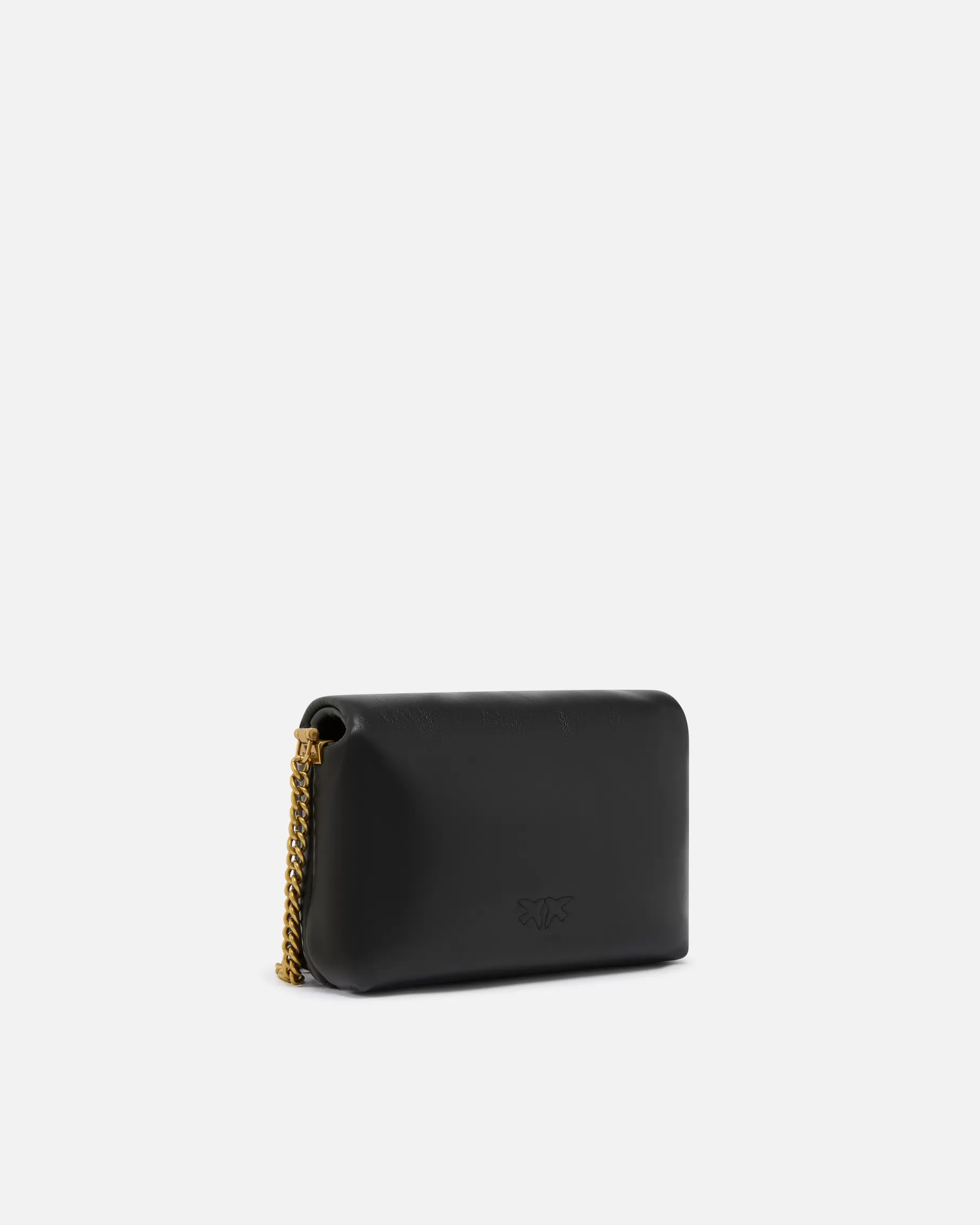 PINKO Torebki Przewieszane Przez Ramię | Mini Bags | Torebka Baby Love Bag Puff Click z skóry nappa LIMUZYNOWACZERŃBLOCKCOLOR