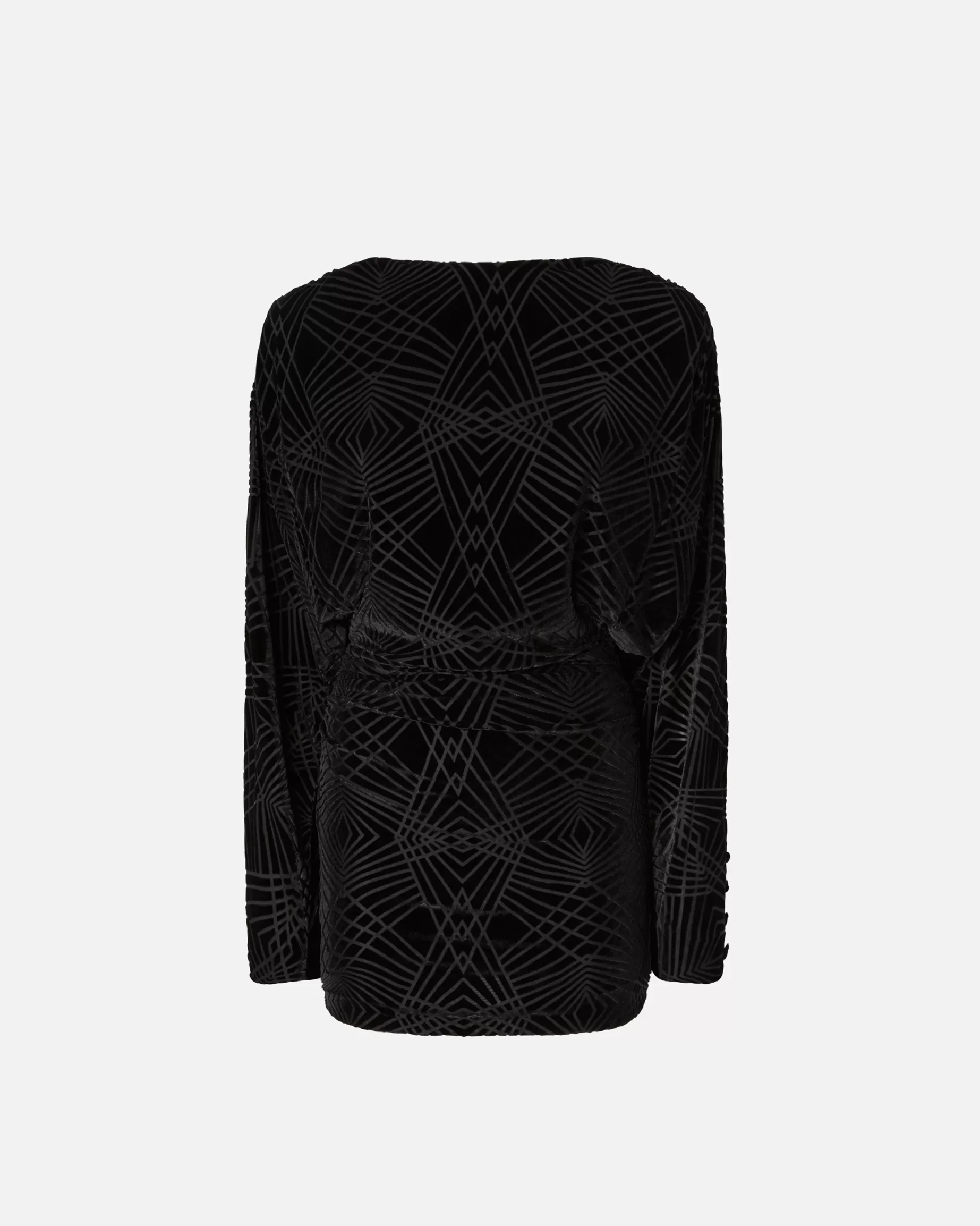 PINKO Krótkie Sukienki | Velvet mini dress with geometric pattern LIMUZYNOWACZERŃ